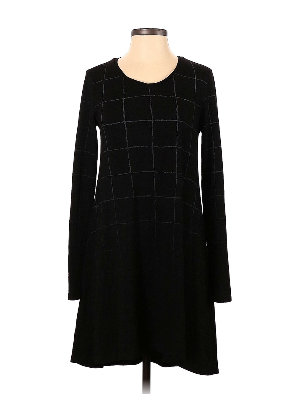Noppies black check maternity dress‎ small